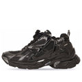 (WMNS) Balenciaga Runner Sneakers 'Black Mesh and Nylon with clear multicolor deco' 677402W3RB11000