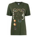 LOEWE Printing Loose Pure Cotton Short Sleeve Olive Green S359333XBP-4160