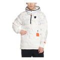 Nike LeBron Hybrid Stay Warm Plaid hooded Half Zipper Pullover Down Jacket White AT3905-121