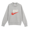Nike Trend Capsule Series Logo Embroidered Sports Round Neck Pullover light grey DM5274-050