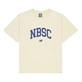 (WMNS) New Balance NBSC Cotton T-shirt Asia Sizing 'Beige Blue' AWT42313-CAU