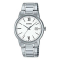 CASIO Male DRESS Japan / South Korea Fashion Mens Silver Analog MTP-V002D-7B3