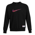 Nike Sportswear Front Swoosh Casual Sports Crew-neck 'Black Red' DH1381-010