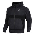 Nike Sportswear Casual Sports Splicing Pullover Fleece Lined Black DC4114-010