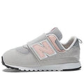 (TD) New Balance 574 New-B Hook & Loop 'Rain Cloud Pink Haze' NW574PK