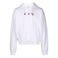Men's Off-White FW21 Arrow Pattern Alphabet Printing Solid Color Loose Fit White OMBB037F21FLE0150132