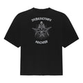 Men's Balenciaga Printing Large Short Sleeve Black 641614TJV781000