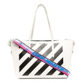 Off-White Binder Shopper Bag 'White Black' OWNA142R21LEA0010110