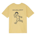 (WMNS) New Balance x Noritake Crossover Funny Pattern Round Neck Short Sleeve Yellow AWT02379-YL
