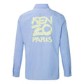 KENZO SS21 Cotton Causual Long Sleeve Shirt Male Blue FA55CH2151FA-65