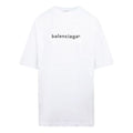 Balenciaga SS21 Printing Round-neck Tee White 641655TIV549040