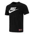Men's Nike Logo Printing Sports Round Neck Short Sleeve Black T-Shirt DJ1396-010