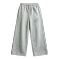 (WMNS) Nike Studio Fleece Medium Mid-Rise Wide-Leg Pants 'Dark Grey Heather' IU1156-063
