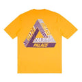 Men's PALACE Logo Pattern Printing Short Sleeve Yellow T-Shirt P18TS223