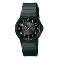 CASIO Quartz Waterproof Black Dial Mens Black Analog MQ-24-1B3