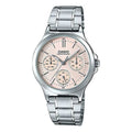 CASIO Waterproof Stainless Steel Strap Quartz Pink Analog LTP-V300D-4A