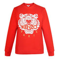 Men's KENZO Tiger Head Pattern Long Sleeves Pullover Red FA55SW1264Z5-21