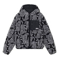 Stussy cashew hooded logo Jacket Unisex Black 118452