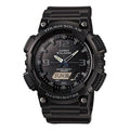 CASIO Waterproof Sports Solar Powered Mens Black Analog/Digital Combo AQ-S810W-1A2