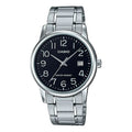 CASIO Sports Quartz Waterproof Mens Black Analog MTP-V002D-1B