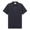 Men's Burberry SS21 Mesh Cotton Short Sleeve Polo Shirt Navy Blue 80288741