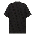 Men's FENDI SS21 FF Pattern Cotton Short Sleeve Polo Shirt Black FAF572AE15F0GME
