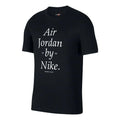 Air Jordan By Nike Alphabet Printing Short Sleeve Black AQ3761-010