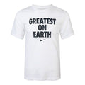 Nike Dri-FIT Greatest On Earth Basketball Sports Short Sleeve White CV1041-100