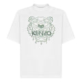 Men's KENZO Tiger Head Loose Short Sleeve White FB65TS0894YF-01B