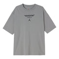 Air Jordan Solid Color Logo Alphabet Round Neck Short Sleeve Gray DV9727-062