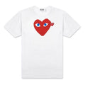 COMME des GARCONS PLAY Blue Eyes Red Heart T-Shirt 'White' AZ-T086-051-1