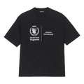 Men's Balenciaga x WFP 1st Generation Crossover Printing Logo Round Neck Pullover Short Sleeve Black 612966THV841000