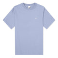 Nike Solo Swoosh Small Label Logo Solid Color Sports Round Neck Short Sleeve Blue CV0559-512