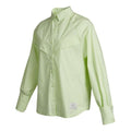 (WMNS) Nike Sportswear Icn Clsh Wvn Ls Top Causual Sports Ventilate Long Sleeve Shirt Green Yellow DD5051-303