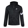 Nike Sportswear Swoosh Full-length zipper Cardigan Hooded Jacket Black CJ5640-010