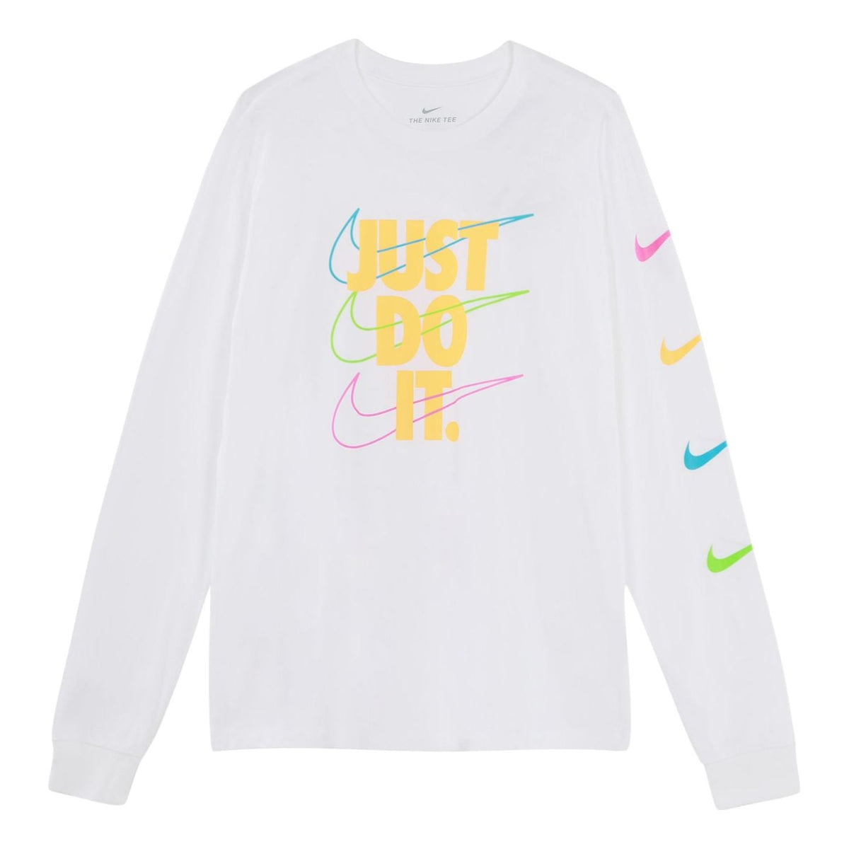 Nike MENS Brandmarks Jdi Casual SportsLong Sleeve White DB6189-100