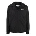 Off-White Sports Zipper Hooded Jacket Loose Fit Black OMBD039C99FAB0011010