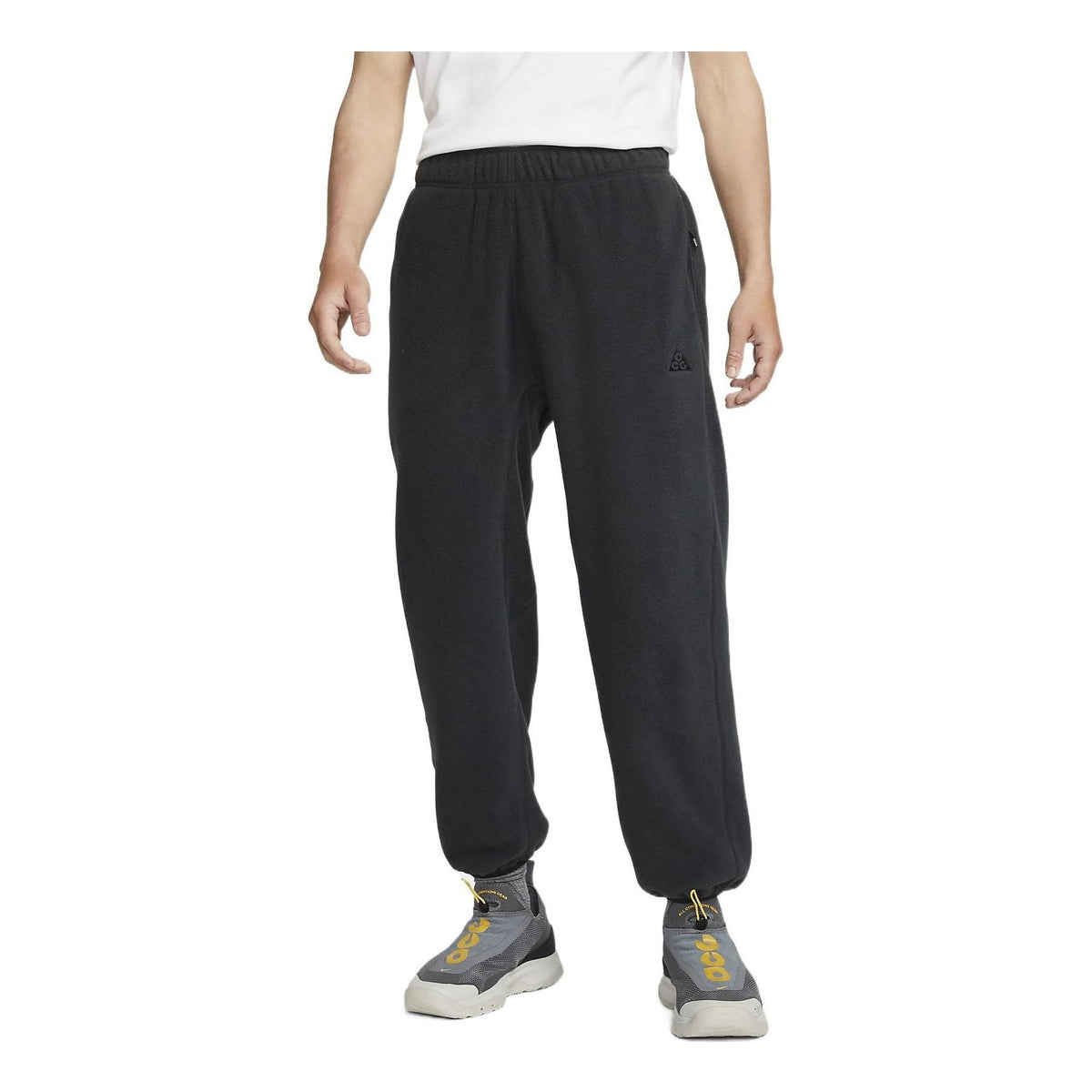Men's Nike x ACG Polartec Wolf Tree Casual Loose Fleece Running Sports Pants/Trousers/Joggers Black CV0659-046