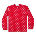 COMME des GARCONS PLAY Polka Dot Long Sleeves Tee 'Red' AZ-T166-051-3