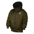 (PS) Air Jordan Hooded Bomber Jacket 'Olive Green' FV2632-398