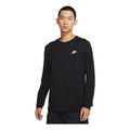 Men's Nike Embroidered Logo Loose Sports Running Long Sleeves Black T-Shirt AR5194-010