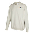 Men's Nike Logo Embroidered Round Neck Sports Pullover Autumn Creamy White DR7834-072