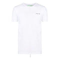Off-White Chest Alphabet Logo Slim Fit Short Sleeve White OMAA027S191850220110