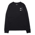 Nike Sportswear Swoosh LS Tee Round Neck Long Sleeves US Edition Black CK2259-010