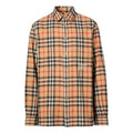 Burberry Check Cotton Flannel Shirt Male Cream-coloured 80367731