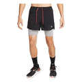 Men's Nike Solid Color Reflective Logo Water Repellent Breathable Printing Shorts Black DM4633-010