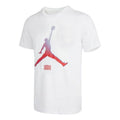 Air Jordan Jumpmanteecrew Casual Sports Breathable Printing Short Sleeve White DO8905-100