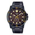 Casio Dress Classic Minimalistic Analog Watch 'Black Gold' MTP-VD300B-5E