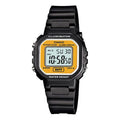 CASIO STANDARDRetro Yellow Dial Plate Black Belt Quartz Waterproof Yellow DialBlack Strap YellowBlack Digital LA-20WH-9A