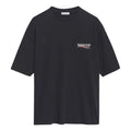 Balenciaga Logo Printing Loose Short Sleeve Black 641655TIV521070